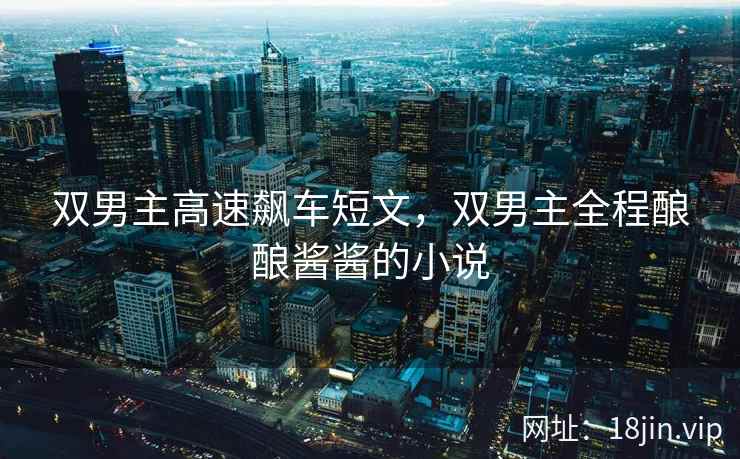 双男主高速飙车短文，双男主全程酿酿酱酱的小说