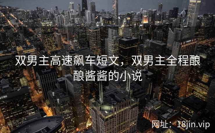 双男主高速飙车短文，双男主全程酿酿酱酱的小说